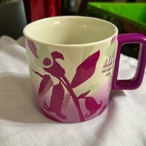 Starbucks Pink and White Floral Mug